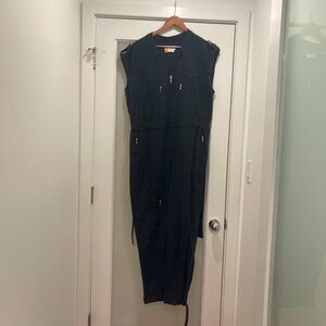 EUC Black Anthropologie Utility Jumpsuit